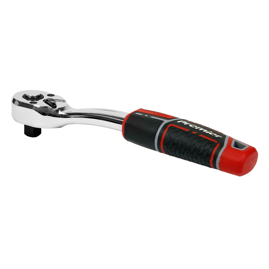 Premier Pear-Head Offset Ratchet Wrench with Flip Reverse 3/8"Sq Drive