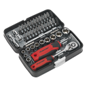 Sealey Premier Socket & Bit Set 1/4"Sq Drive 38pc