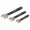 Sealey Premier Adjustable Ni-Fe Finish Wrench Set 3pc