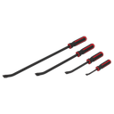 Premier Heavy-Duty Angled Pry Bar Set with Hammer Cap 4pc