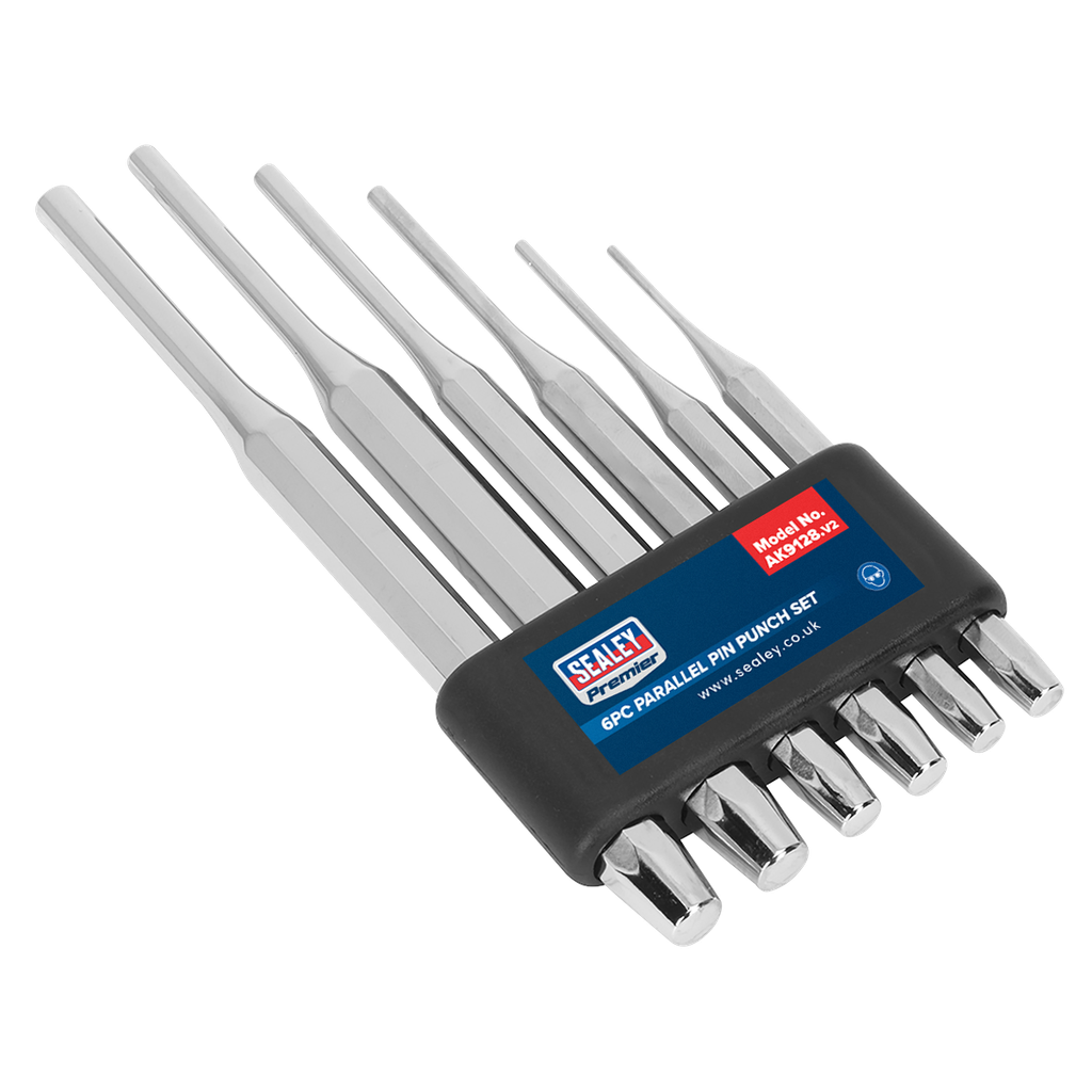 Sealey Premier Parallel Pin Punch Set 6pc