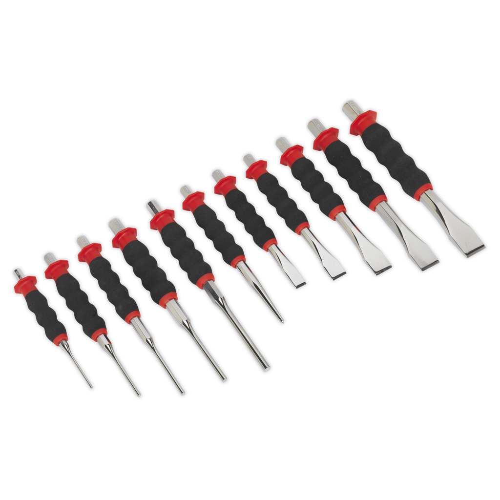 Sealey Premier Sheathed Punch & Chisel Set 11pc