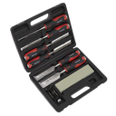 Sealey Premier Hammer-Thru Wood Chisel Set 8pc