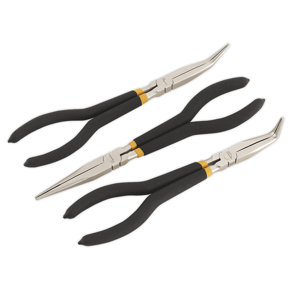 Sealey Premier Needle Nose Pliers Set Ni-Fe Finish 280mm 3pc