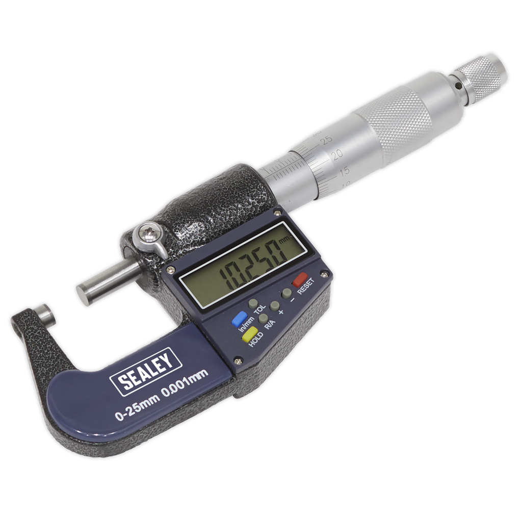 Sealey Digital External Micrometer 0-25mm(0-1")