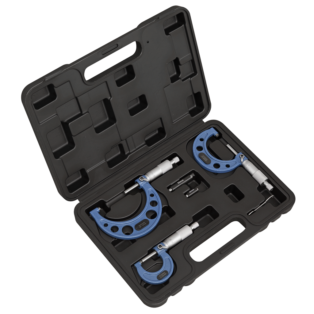 Sealey External Micrometer Set 3pc