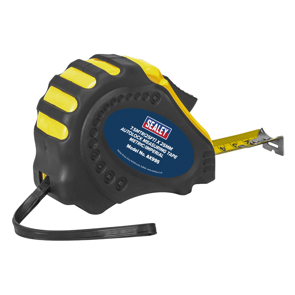 Metric/Imperial Auto Lock Tape Measure 7.5m(25ft) x 25mm