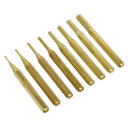 Sealey Brass Pin Punch Set 8pc