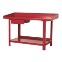Steel Workbench with Drawer 1.5m