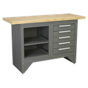 Sealey Heavy-Duty Workbench with 5 Drawers