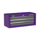 American PRO® Mid-Box Tool Chest 3 Drawer - Purple/Grey