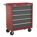 American PRO® Rollcab 5 Drawer - Red/Grey