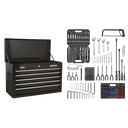 Sealey American PRO® Topchest 5 Drawer with 272pc Tool Kit - Bla