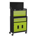 Sealey Topchest & Rollcab Combination 6 Drawer - Green