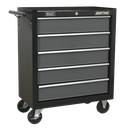 American PRO® Rollcab 5 Drawer - Black/Grey