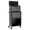 Sealey American PRO® Topchest & Rollcab Combination 13 Drawer - Black/Grey
