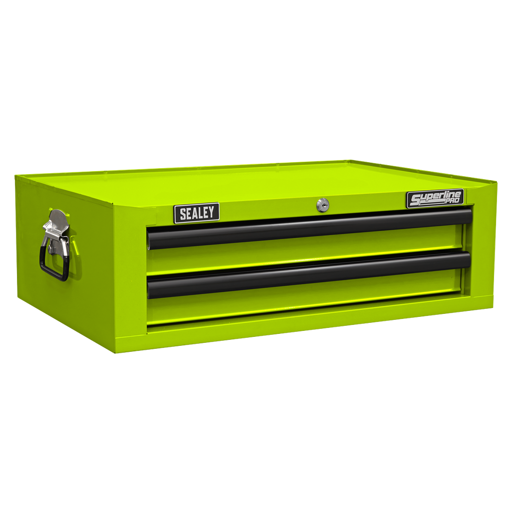 Sealey Superline PRO® Mid-Box Tool Chest 2 Drawer - Green/Black
