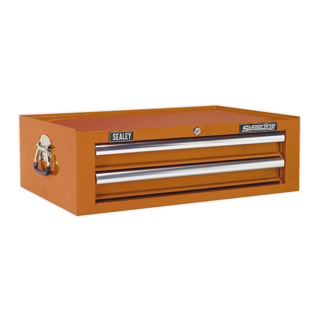 Sealey Superline PRO® Mid-Box Tool Chest 2 Drawer - Orange