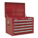 Superline PRO® Topchest 5 Drawer - Red