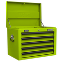 Sealey Superline PRO® Topchest 5 Drawer - Green/Black