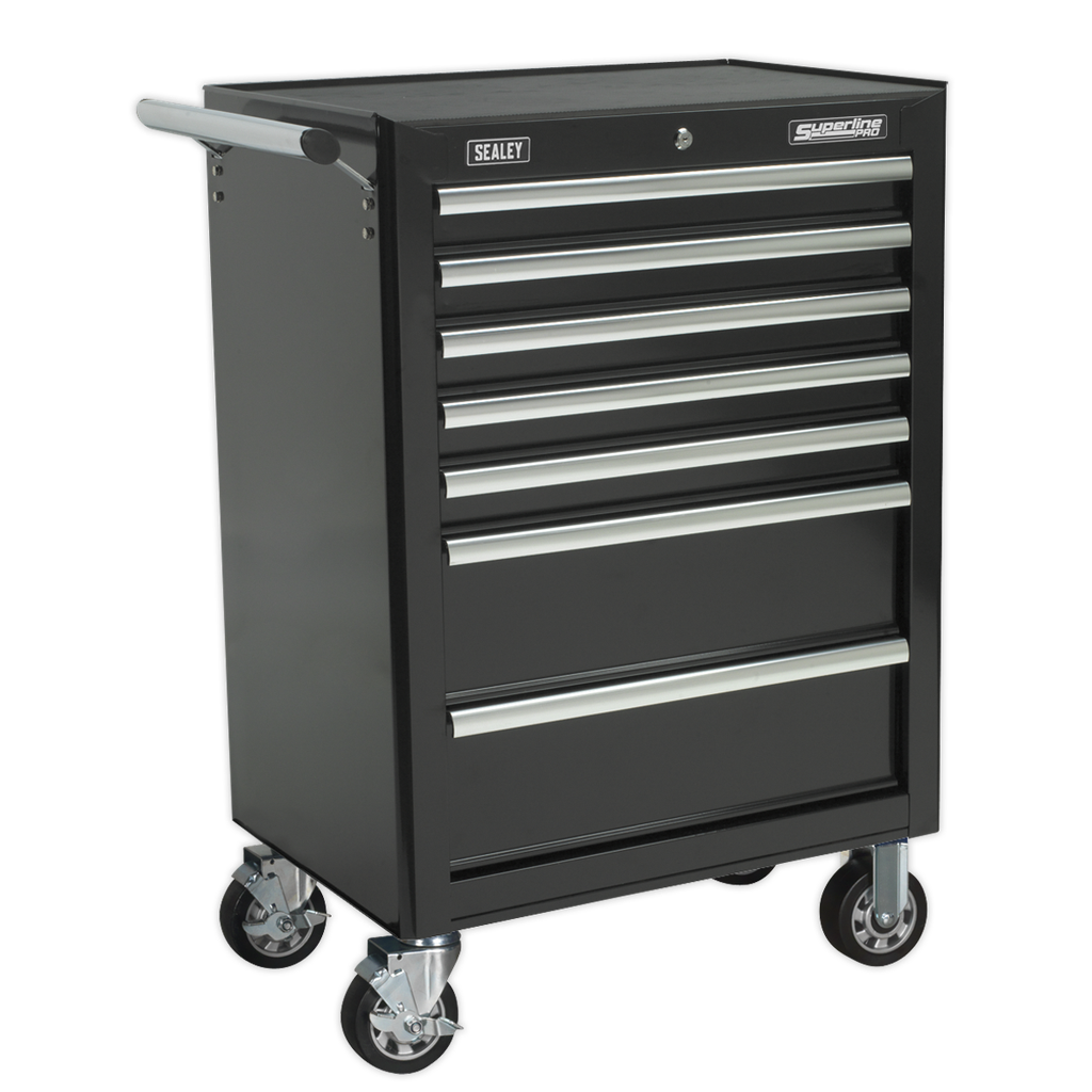 Superline PRO® Rollcab 7 Drawer - Black