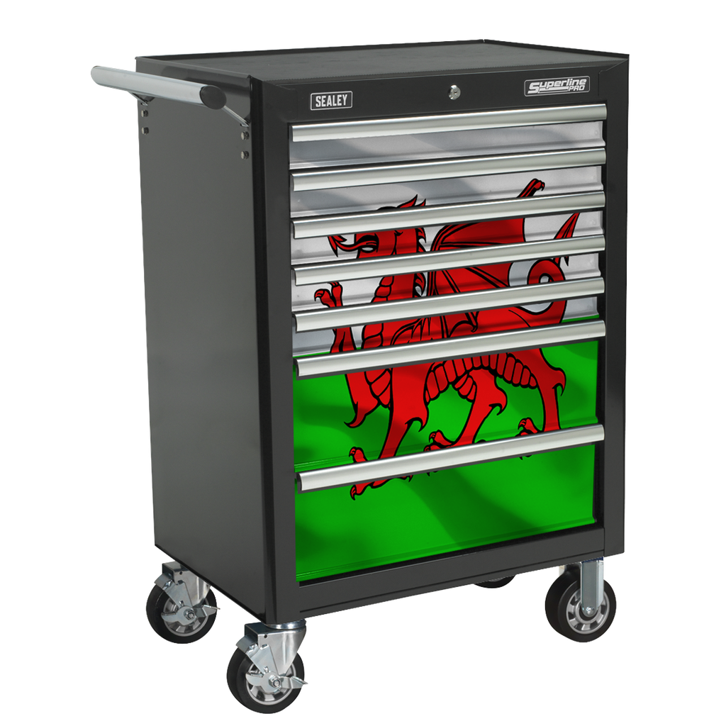 Sealey Superline PRO® Rollcab 7 Drawer & Wales Graphics Pack
