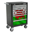 Sealey Superline PRO® Rollcab 7 Drawer & Wales Graphics Pack