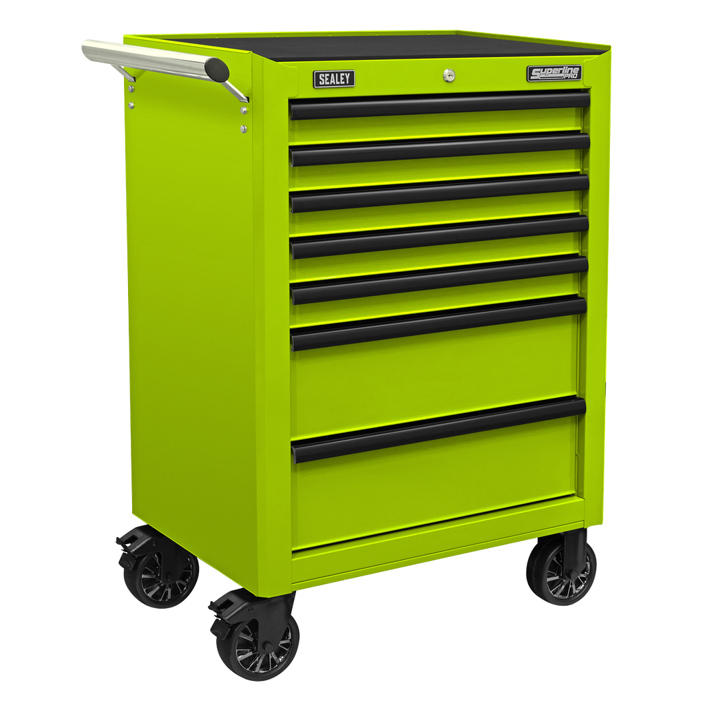 Sealey Superline PRO® Rollcab 7 Drawer - Green/Black