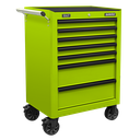 Superline PRO® Rollcab 7 Drawer - Green/Black