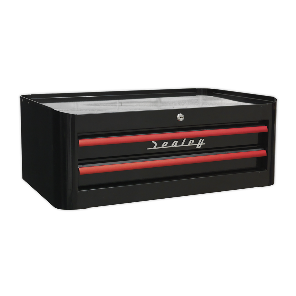 Sealey Premier™ Retro Style Mid-Box Tool Chest 2 Drawer - Black 