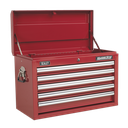 Sealey Superline PRO® Topchest 5 Drawer - Red