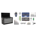 Superline PRO® Topchest 5 Drawer with 139pc Tool Kit - Black