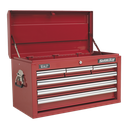 Sealey Superline PRO® Topchest 6 Drawer - Red