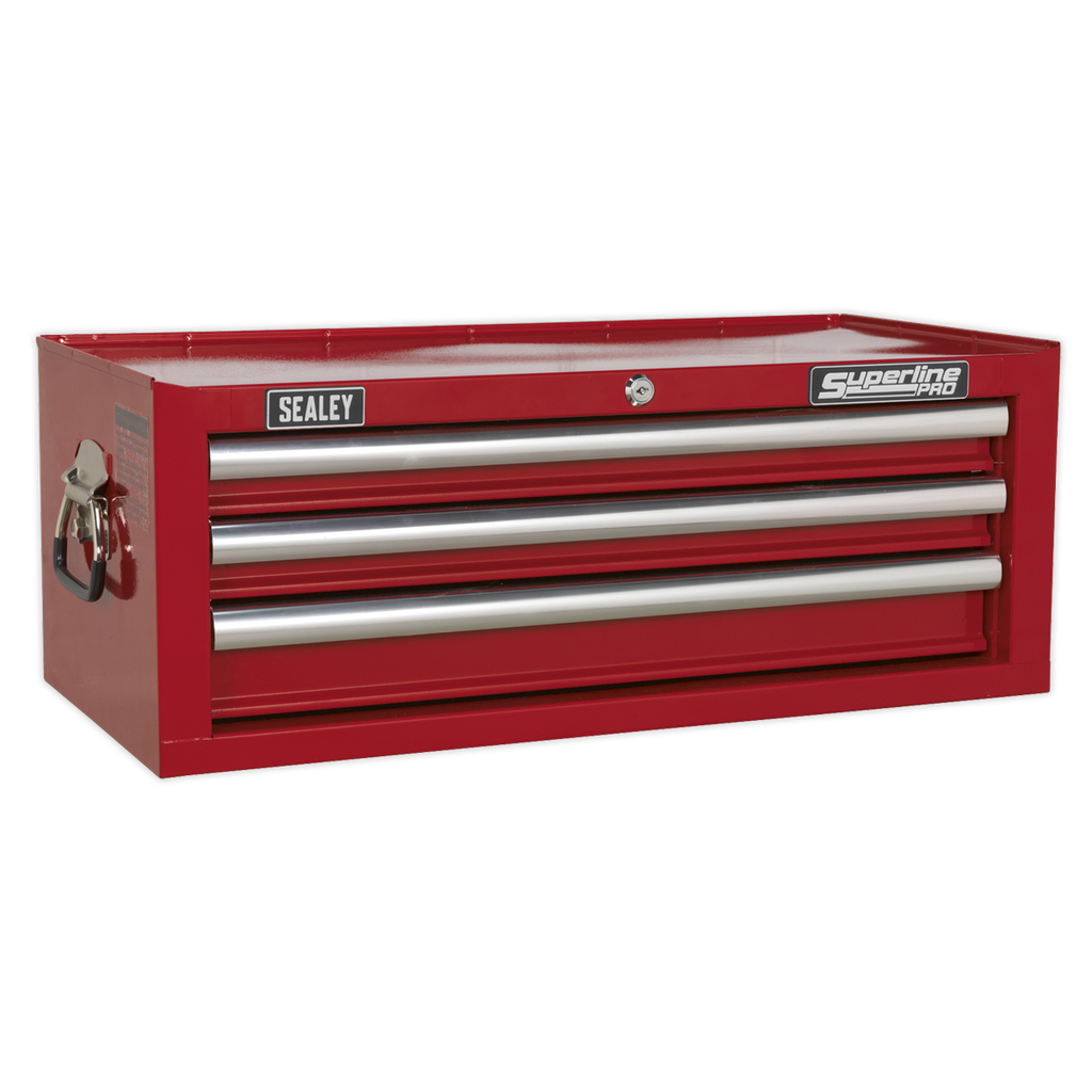 Sealey Superline PRO® Mid-Box Tool Chest 3 Drawer - Red