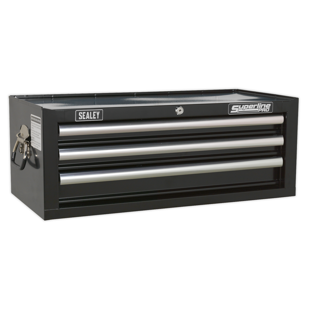 Sealey Superline PRO® Mid-Box Tool Chest 3 Drawer - Black