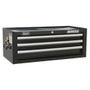 Sealey Superline PRO® Mid-Box Tool Chest 3 Drawer - Black