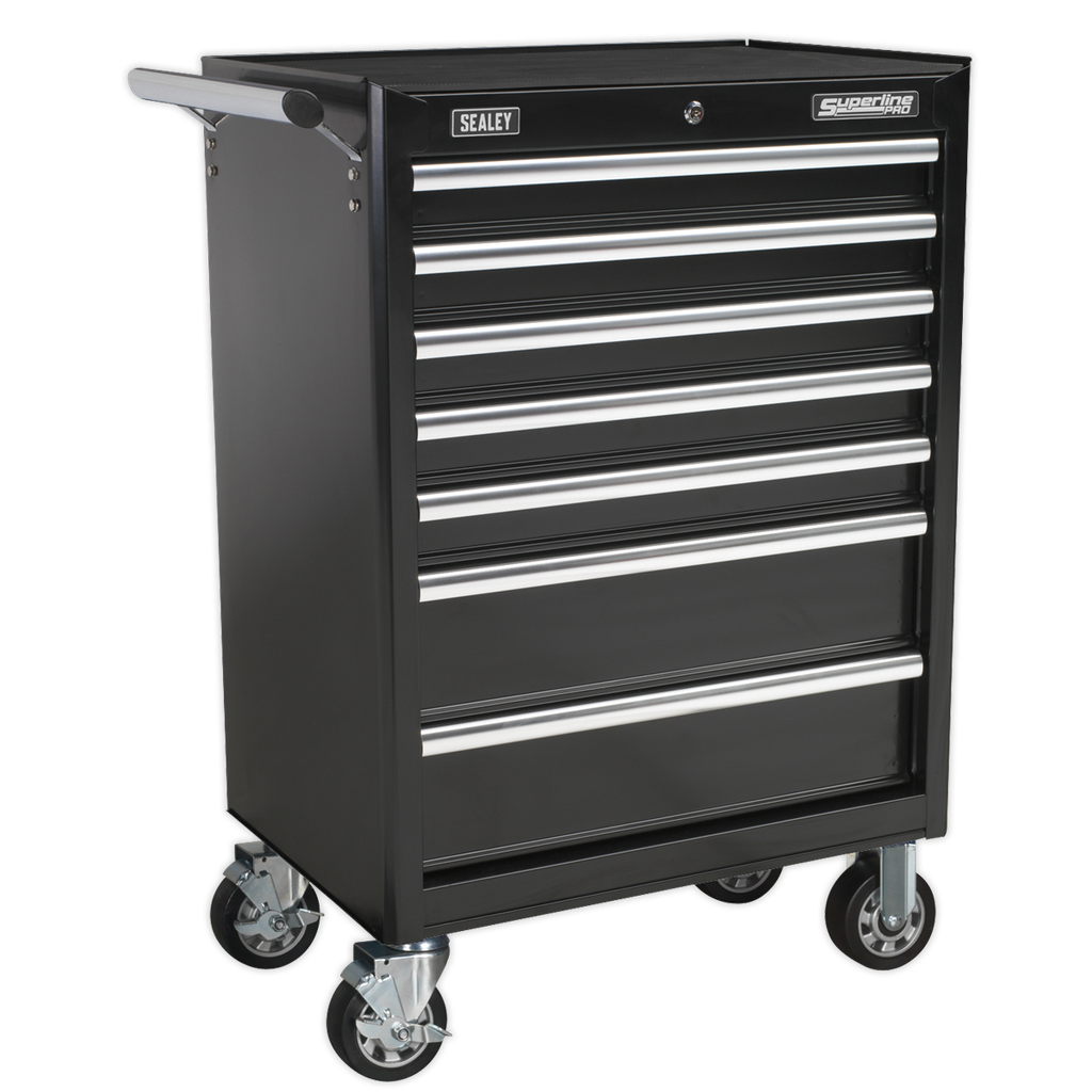 Superline PRO® Rollcab 7 Drawer - Black