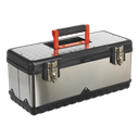Sealey Stainless Steel Toolbox with Tote Tray 505mm