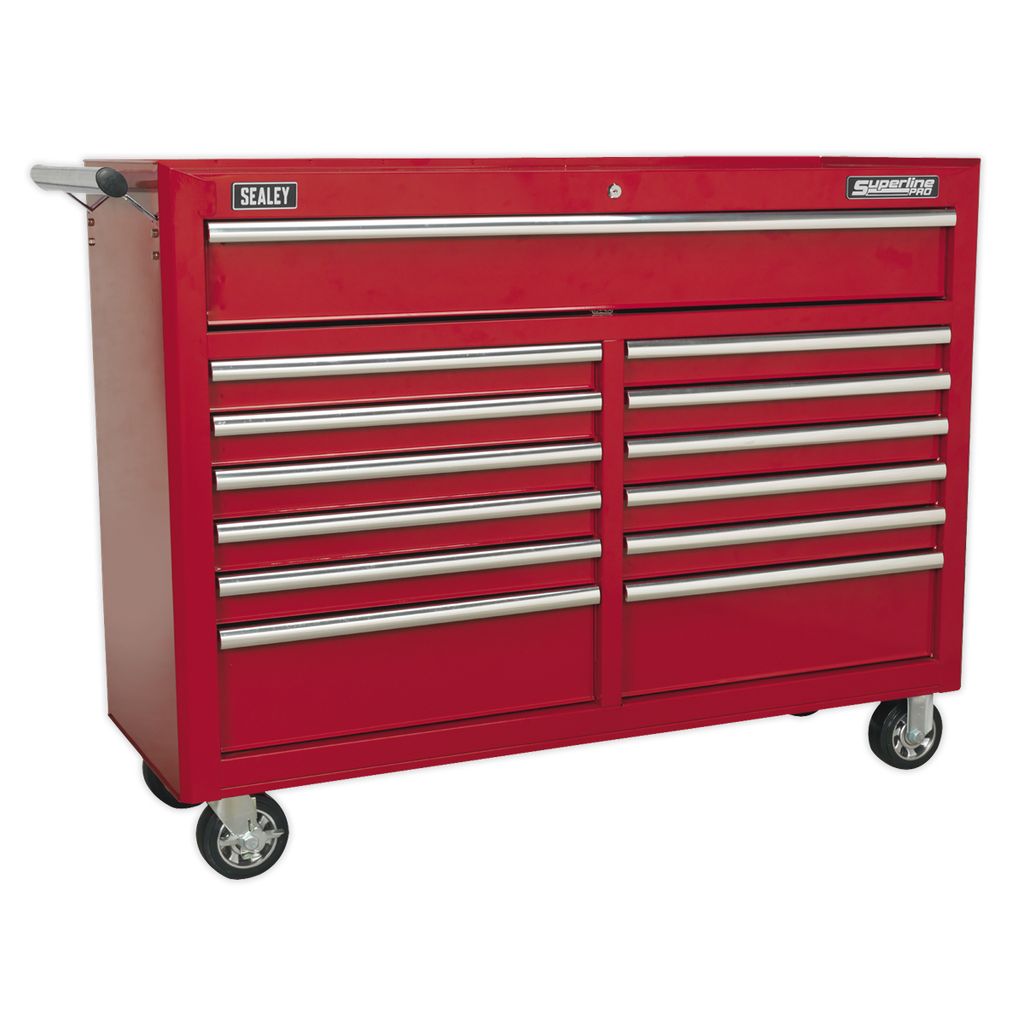 Superline PRO® Rollcab 13 Drawer - Red