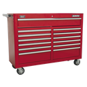 Superline PRO® Rollcab 13 Drawer - Red