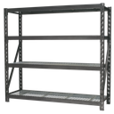 Sealey Heavy-Duty Racking Unit with 4 Mesh Shelves 640kg Capacity Per Level