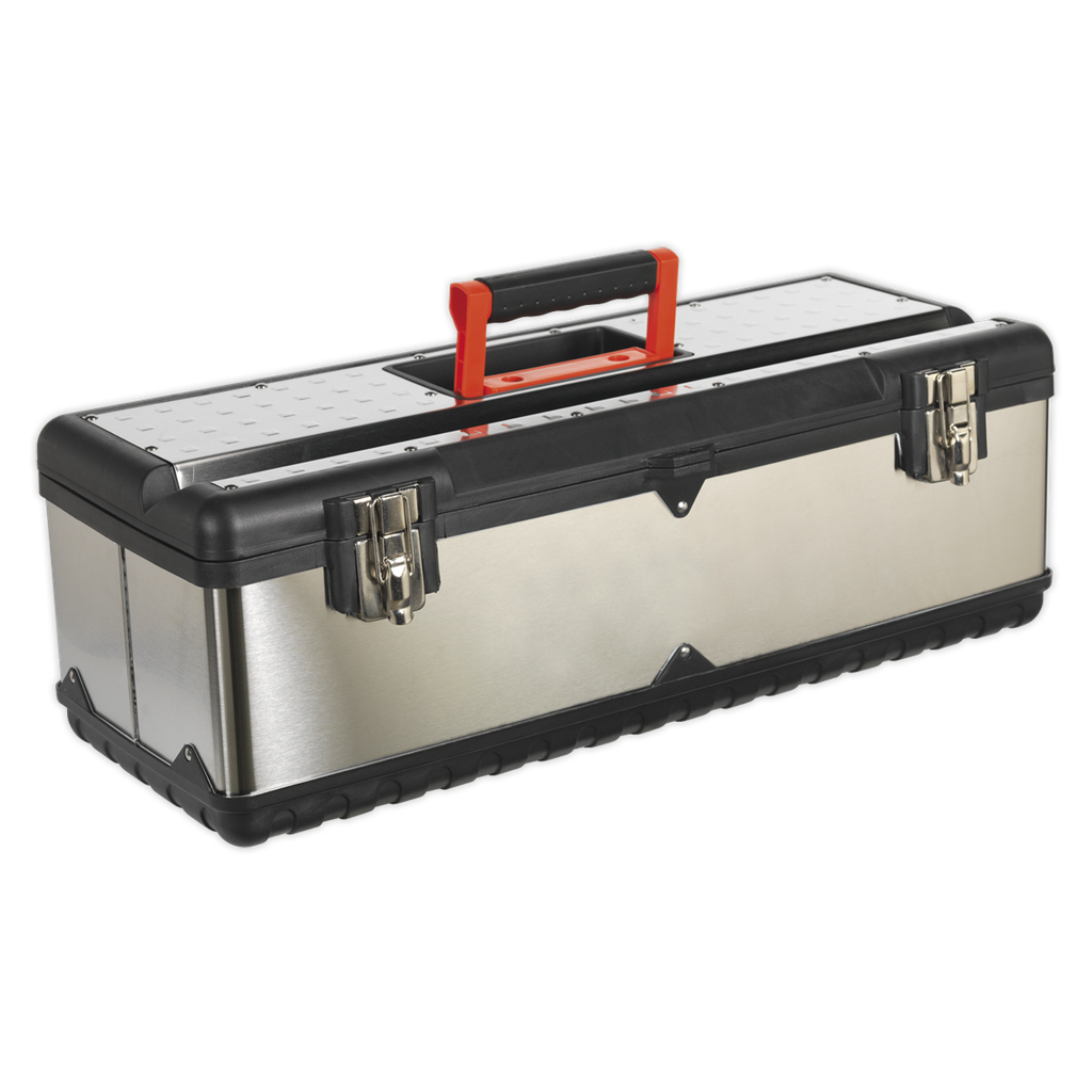 Stainless Steel Toolbox with Tote Tray 660mm