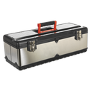 Sealey Stainless Steel Toolbox with Tote Tray 660mm