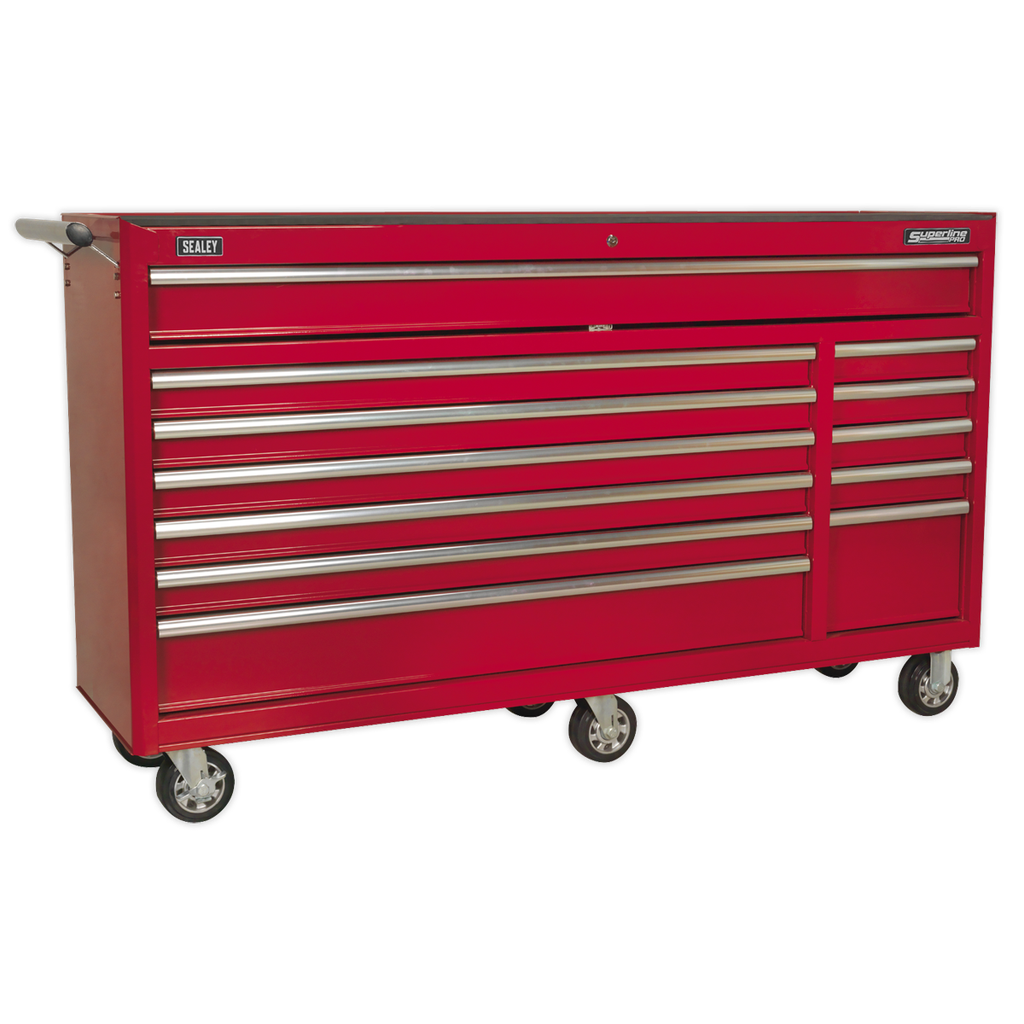 Superline PRO® Rollcab 12 Drawer - Red