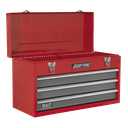American PRO® Tool Chest 3 Drawer - Red/Grey