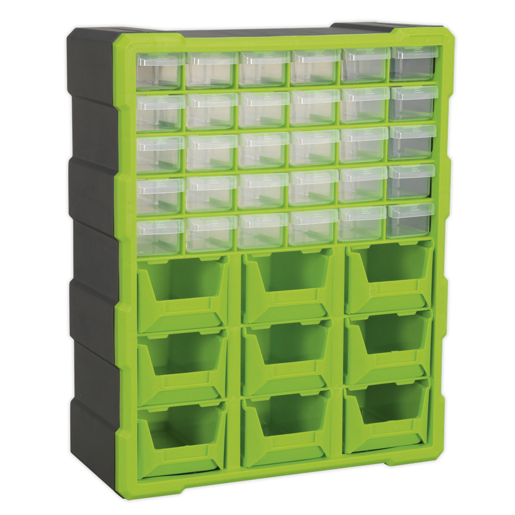 Sealey Cabinet Box 39 Drawer - Green/Black
