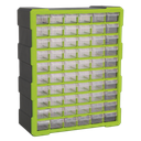 Cabinet Box 60 Drawer - Green/Black