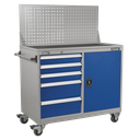 Sealey Premier Industrial™ Mobile Workstation with 5 Drawers & 1