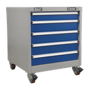 Sealey Premier Industrial™ Mobile Industrial Cabinet 5 Drawer