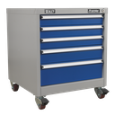 Sealey Premier Industrial™ Mobile Industrial Cabinet 5 Drawer